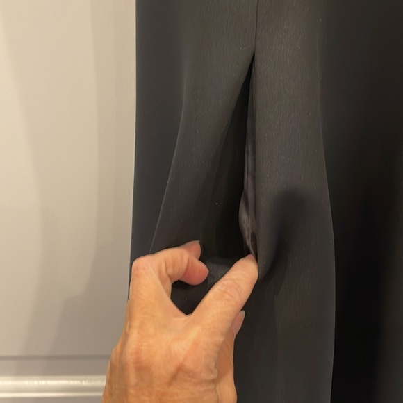 Calvin Klein black tie dress size 10 so cute with pockets.Sleeveless. Worn once - Picture 3 of 5